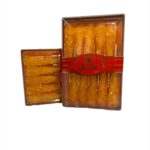 KRISTALLSOCKER PINNE GUL 200G