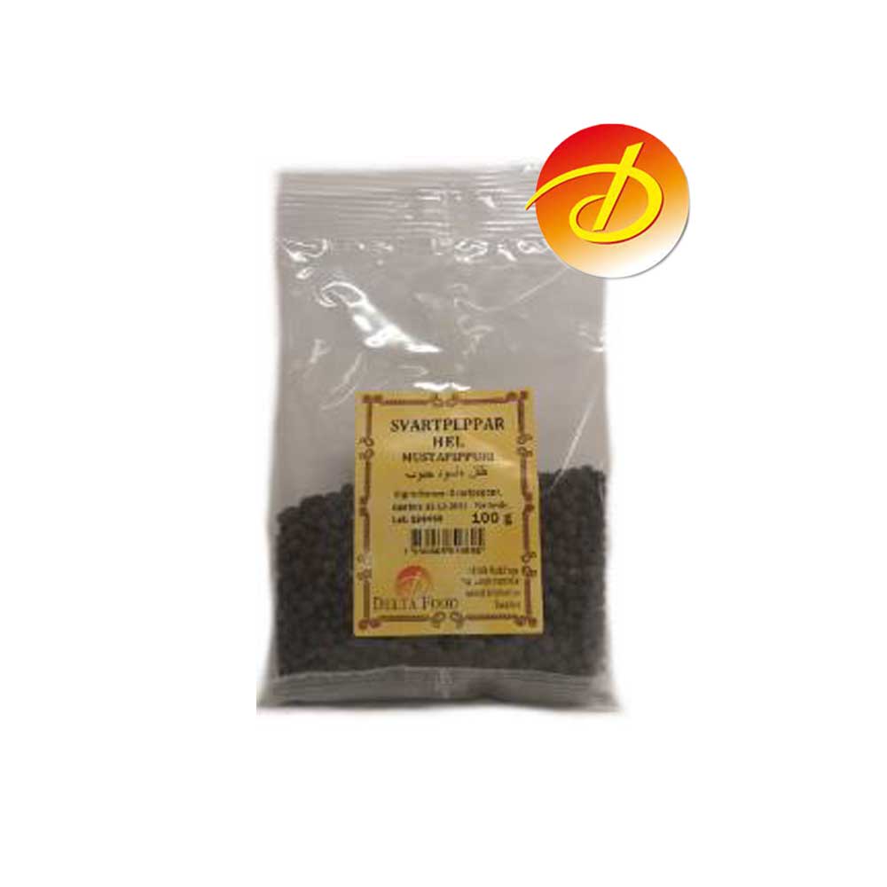 Delta-Food-100-G-20-Svartpapper-Hel-1.jpg SVARTPEPPAR HEL 50G - Bild 1