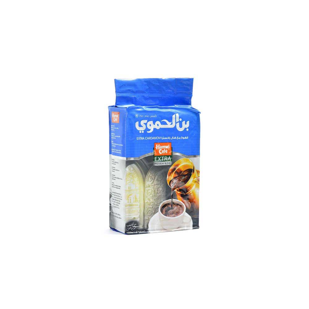Hamwi-Arabiskt-kaffe-Extra-kardemumma-500g-بن-الحموي-هال-اكسترا-1.jpg HAMWI KAFE EXTRA KARDEMUMMA 450G - الصورة 1