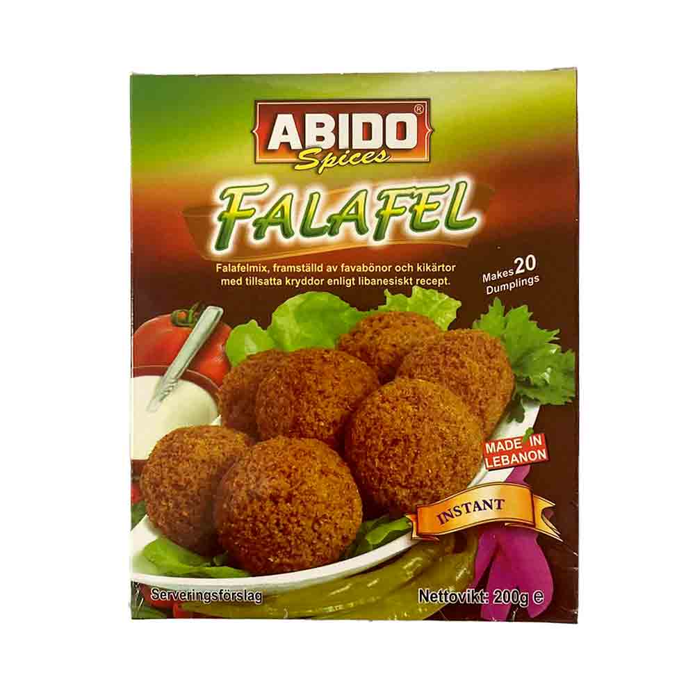 abido-falafel-krydda ABIDO KRYDDA FALAFEL PULVER 200G - Bild 1